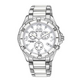 Citizen Eco-Drive Women's Chronograph Watch W/ 32 Diamonds